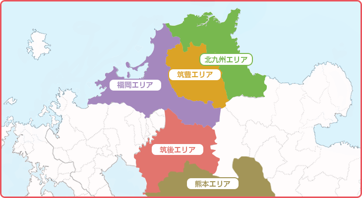 福岡県周辺地図